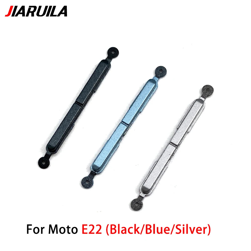10Pcs/Lot, New For Motorola Moto E20 E30 E40 E22 E32 E13 Power Button + Volume Side Button Key Replacement Parts Motorola phone repair parts