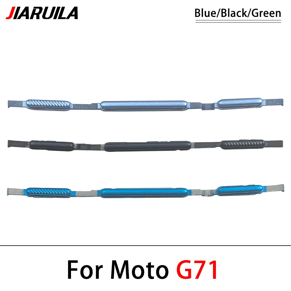 10Pcs, Power Volume Side Button Key For Motorola Moto G10 G20 G30 G50 G60 G60s G31 G71 G51 G22 G32 G52 G62 G72 G82 G13 G23 5G Motorola phone repair parts