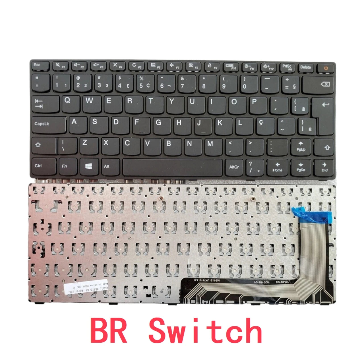 New US Spanish Latin Arab Brazil Laptop Keyboard For Lenovo IdeaPad 110-14 110-14ISK Notebook PC Replacement Lenovo laptop repair parts
