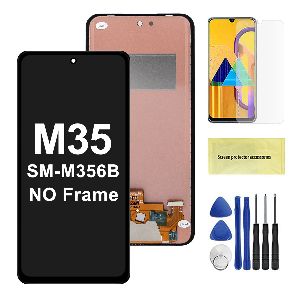 OLED/TFT For Samsung M35 LCD Display Touch Screen Digitizer Assembly Replacement SM-M356B, SM-M356B/DS M35 5G LCD Screen Samsung phone repair parts