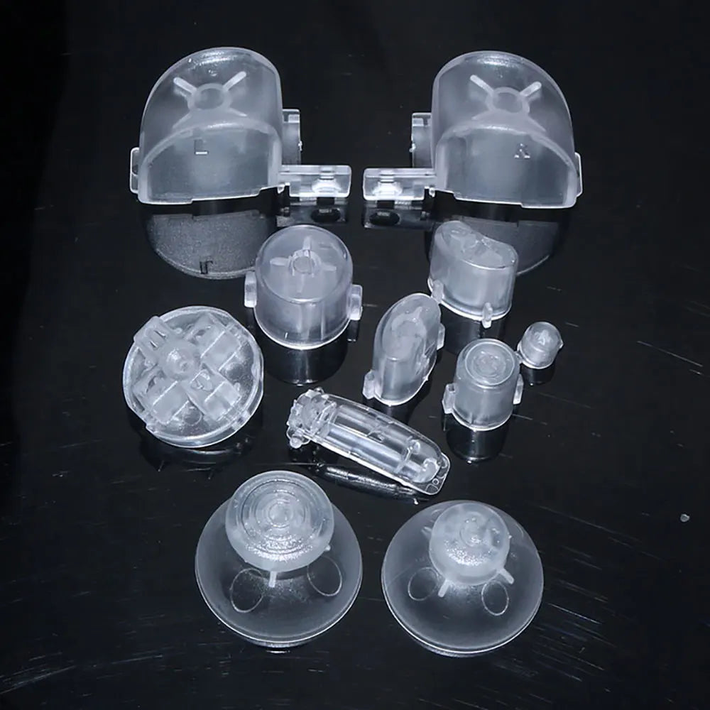 Full Set L R ABXY Z Keypads Buttons With 3D Thumbsticks Caps For GameCube For NGC D Pads Power ON OFF Buttons Game console repair parts