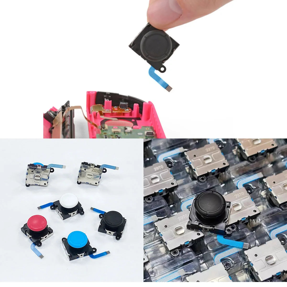 100PCS V3.0 V4.0 Left Right Joycon Joystick for Nintend Switch/Lite/OLED Controller Analog Joysticks Thumb Sticks 3D Rocker  Game console repair parts