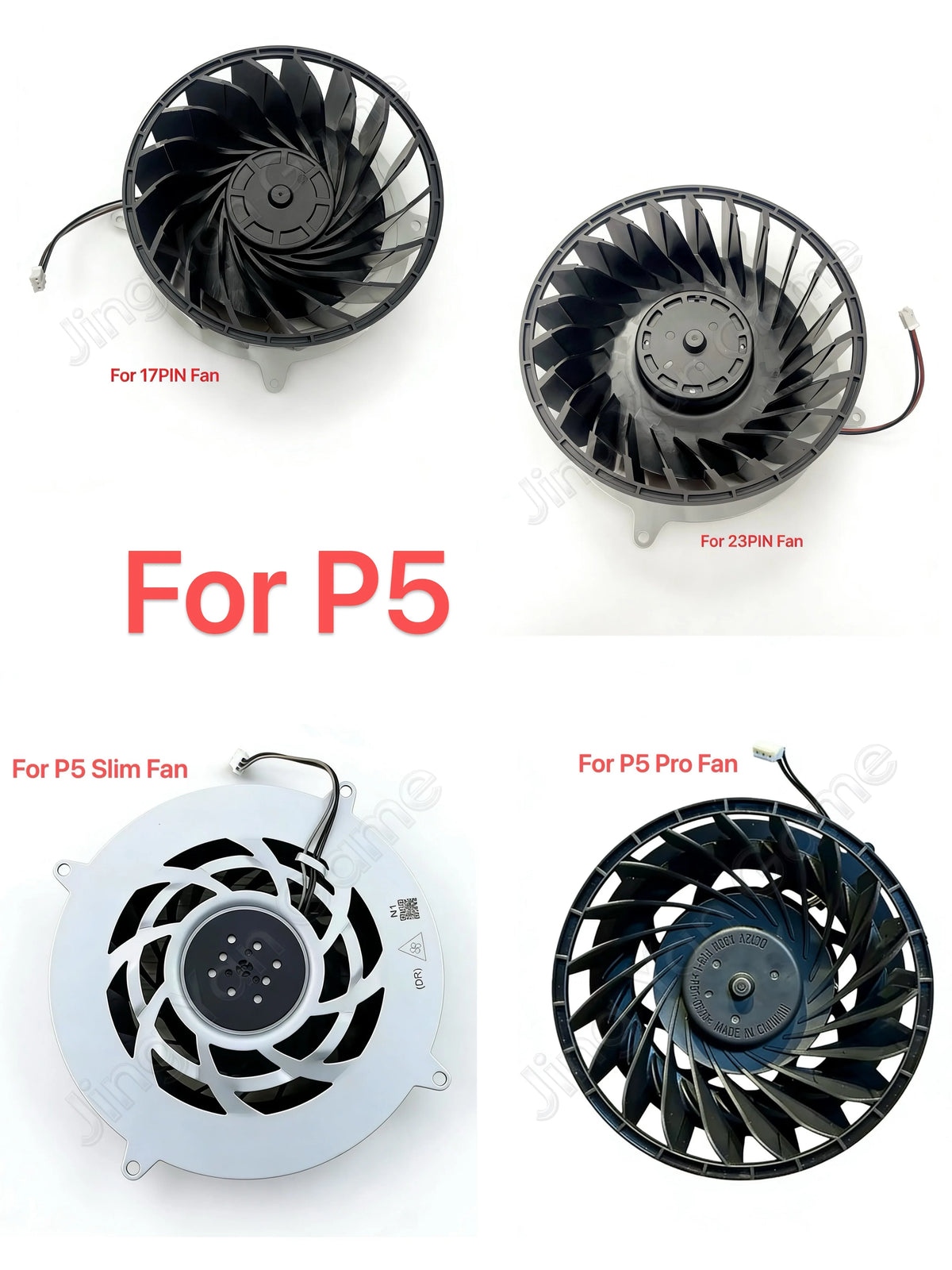 Cooler Fan For PS5/Pro Console 17/19/23 Blades Inner Cooling Fan Replacement Ps5 Slim Host Internal Radiator 19 Blades Game console repair parts