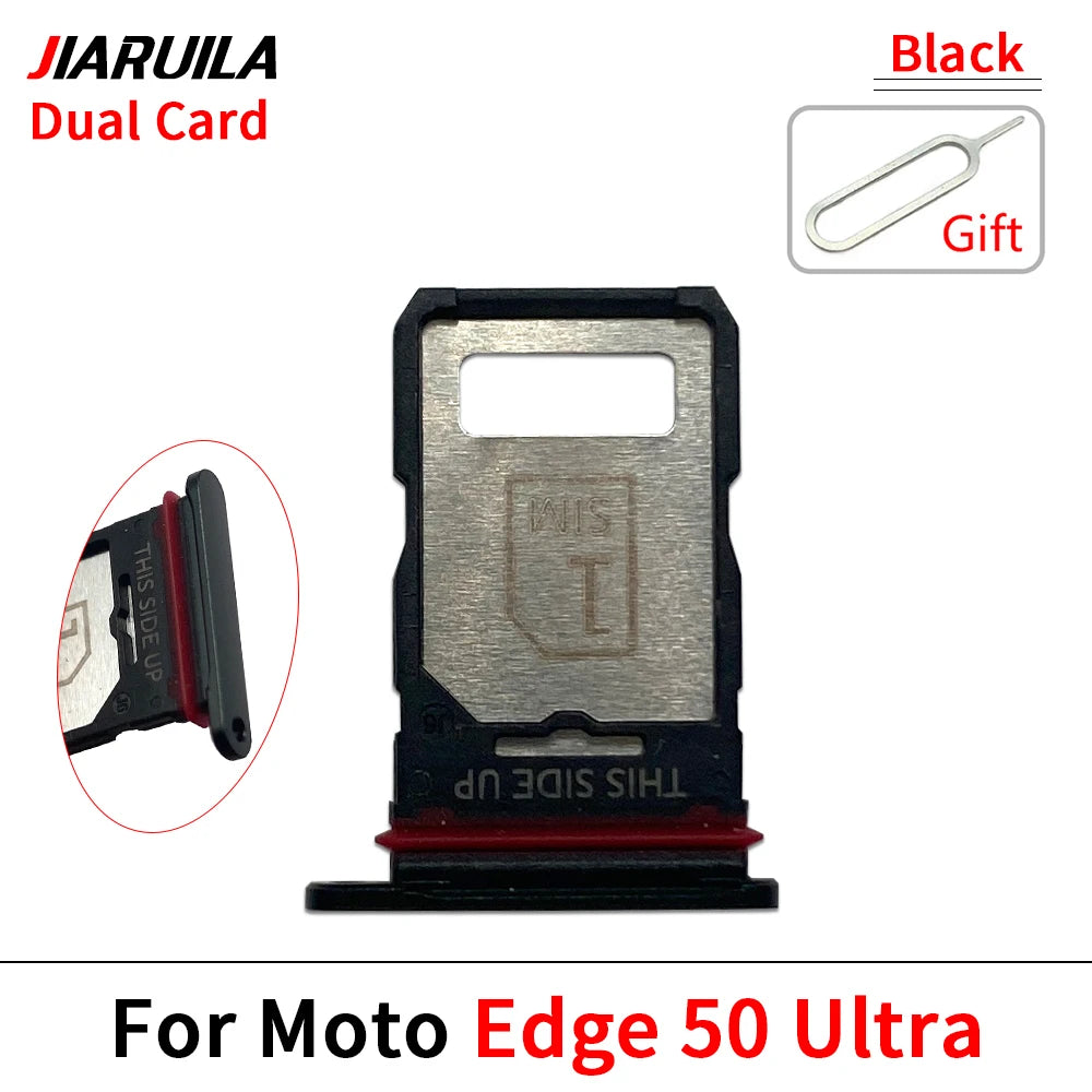 SIM Card Tray Slot Holder Adapter Accessories For Motorola Moto Edge 20 30 40 50 Pro Neo Fusion Lite Ultra Motorola phone repair parts