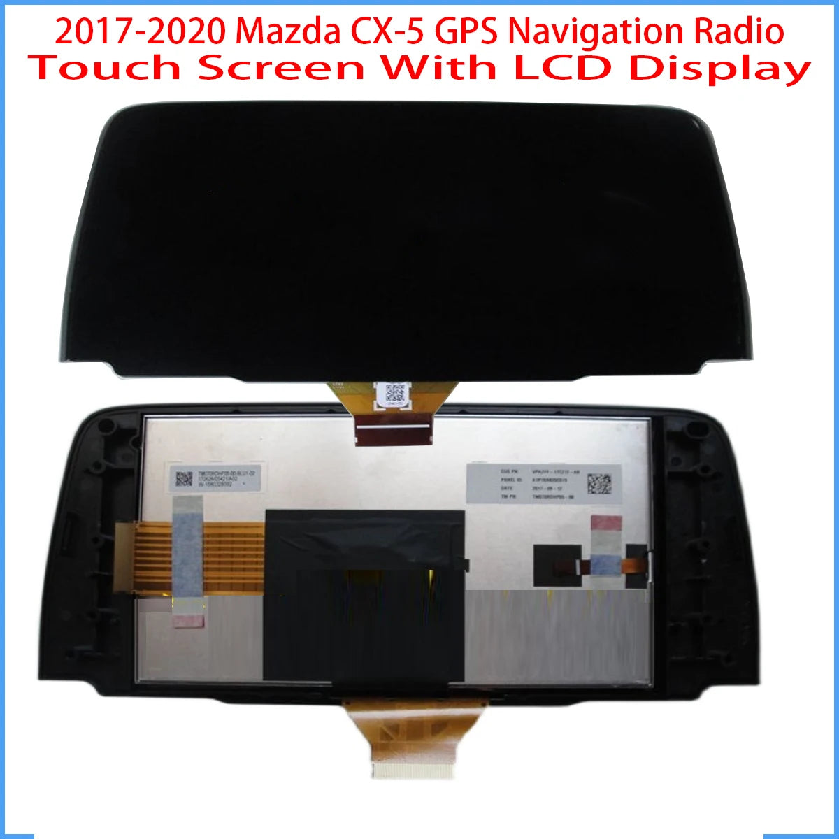 7'' LCD DISPLAY TM070RDHP05 For Mazda CX-5 2017-2021 GPS Navigation Radio Touch Screen Digitizer Touch panel Other Brand tablet repair parts