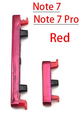 For Xiaomi Redmi Note 7 Pro SIde Volume Button + Power ON / OFF Buttton Key Set For Redmi Note 8 9 9S Pro Replacement Parts Xiaomi  Xiao mi phone repair parts