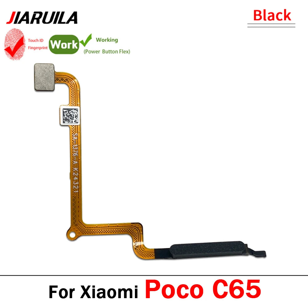 Home Button FingerPrint Touch ID Sensor Flex Cable Ribbon For Xiaomi Poco C50 C55 C65 C71 Replacement Parts Xiaomi  Xiao mi phone repair parts