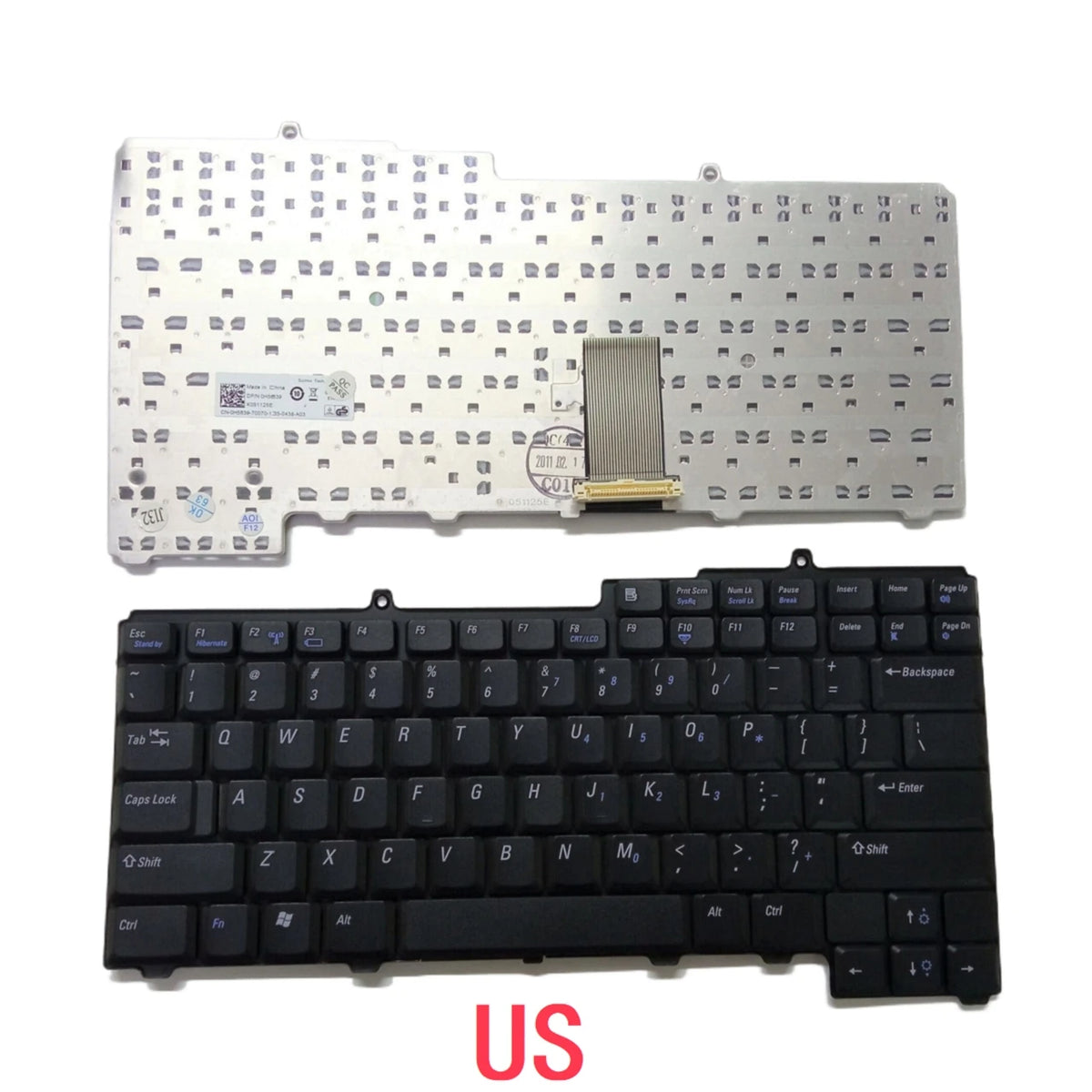 New US UI Laptop Keyboard For Dell Inspiron 6000 9200 9300 Latitude D510 XPS Gen 2 M170 Notebook PC ReplacementDell laptop repair parts
