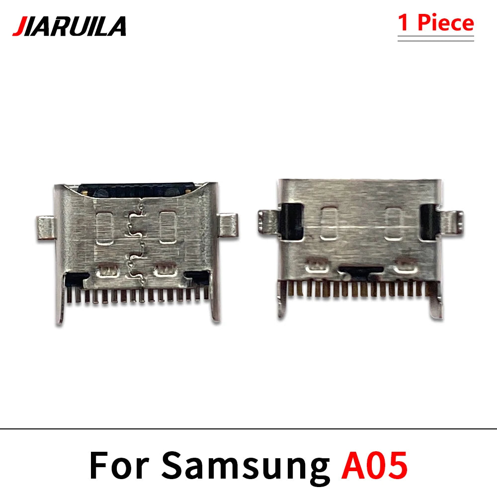 10Pcs, Micro USB socket connector charger Charging Port For Samsung A14 A04 A04s A04E A24 A34 A54 A05 A05s A13 A23 A33 A53 4G 5G Samsung phone repair parts