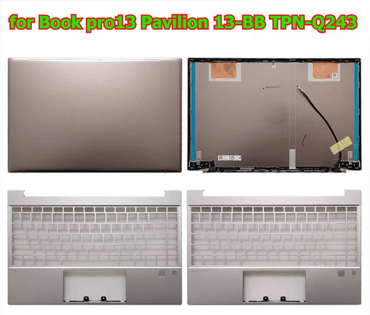 Cover case for Book pro13 Pavilion 13-BB TPN-Q243 lcd back housing bezel frame upper topcase palmrest buttom hinge shell cover