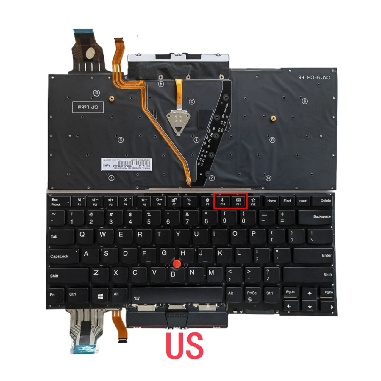 New US Spanish Laptop Backlit Keyboard For Lenovo Thinkpad X1 Carbon 7th Gen 7 2019 / X1 Carbon 8th Gen 8 2020 Lenovo laptop repair parts