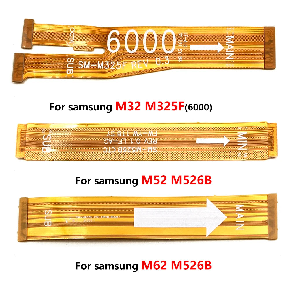 Main Board Mainboard LCD Connector Flex Cable For Samsung M10 M20 M30 M21 M31 M31S M51 M52 M62 M32 M21s M30s M22 M53 M54 5G Samsung phone repair parts