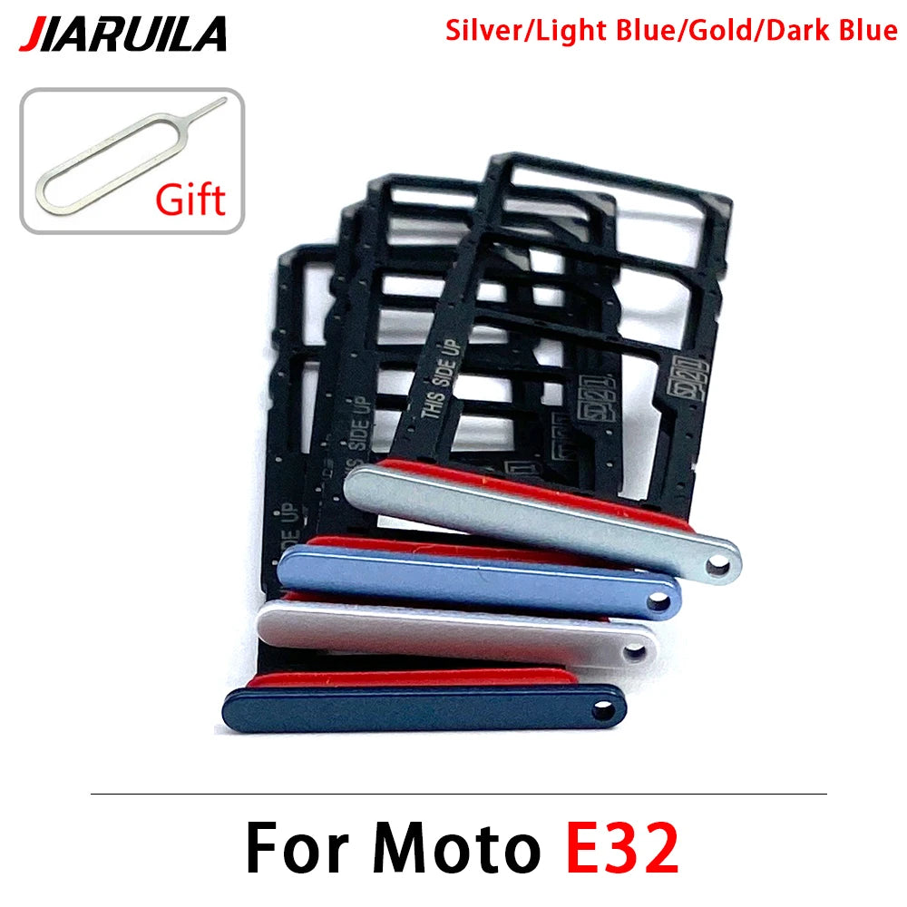 New For Motorola Moto E6i E20 E30 E40 E32 Edge 20 Pro SIM Card Slot SD Card Tray Holder Adapter Motorola phone repair parts
