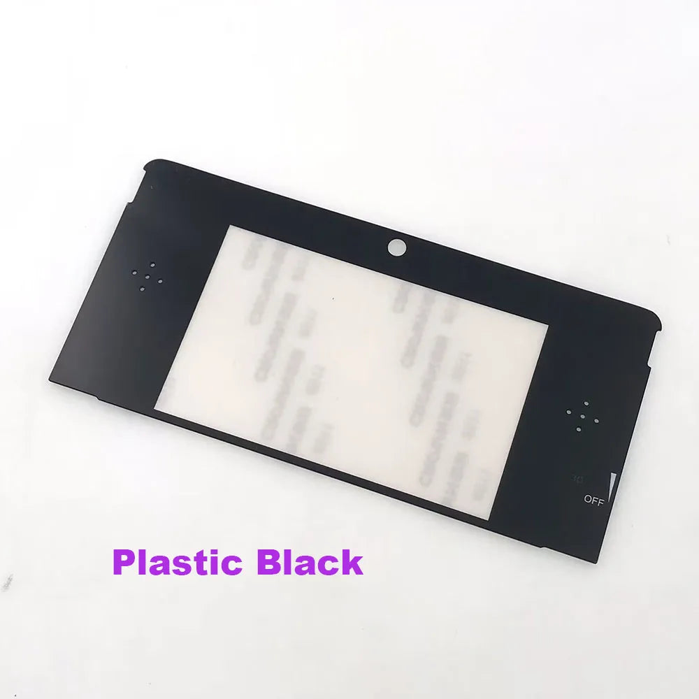 1-3PCS Replacement Black White Plastic Glass Upper Front Top Frame LCD Screen Mirror Lens Cover For Nintendo 3DS Game console repair parts