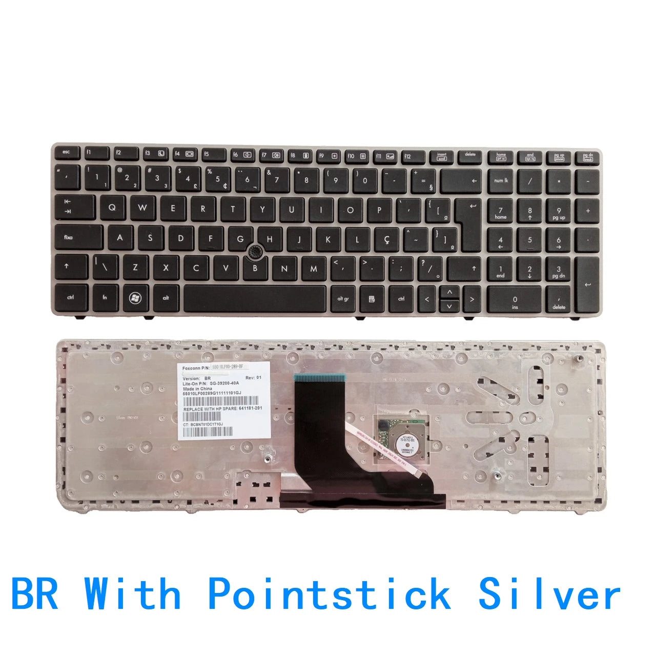New US UI Spanish Latin Brazil Laptop Keyboard For HP EliteBook 8560p 8570P 8560B 6560B 6565b 6560P 690401-071 9Z.N6GSF.D0S  HP laptop repair parts