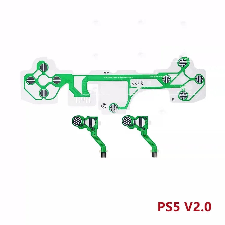 50PCS/Lot Conductive Film Keypad Flex Cable for PS5 BDM-010 020 030 040 050 Controller Ribbon Circuit Board for PS5 Edge Game console repair parts