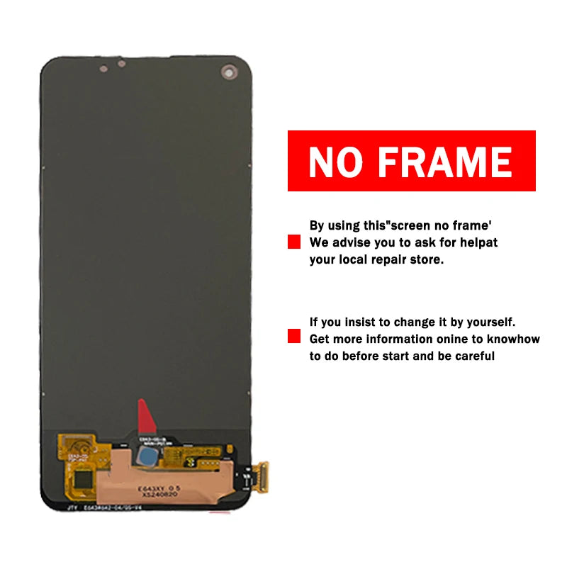 Super AMOLED For Oppo Reno7 Lite Reno 7Lite LCD CPH2343 Display Touch Screen Digitizer Assembly With Frame  Oppo phone repair parts