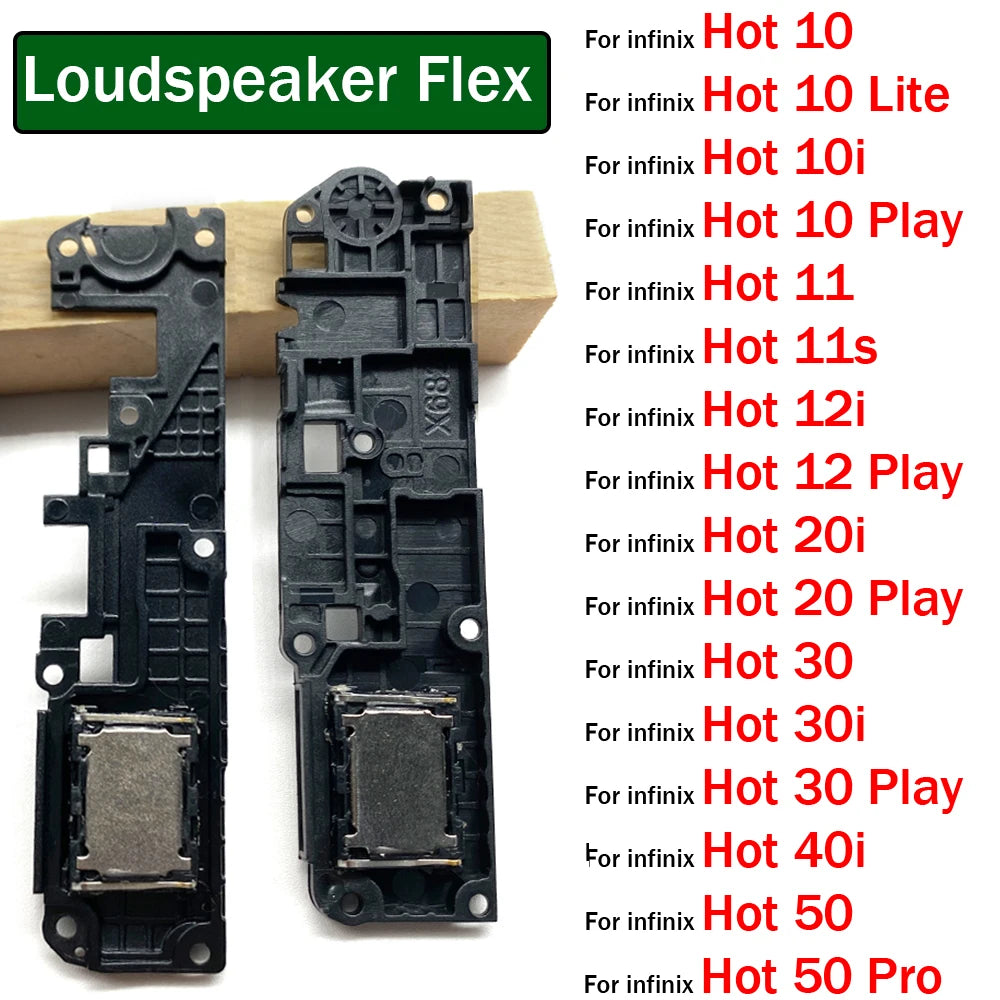 Loudspeaker For infinix Hot 10 10i 11 11s 12 12i 20 20i 30 30i 40i 50 Play Lite Pro Loud Speaker Buzzer Ringer Replacement Parts  infinix phone repair parts