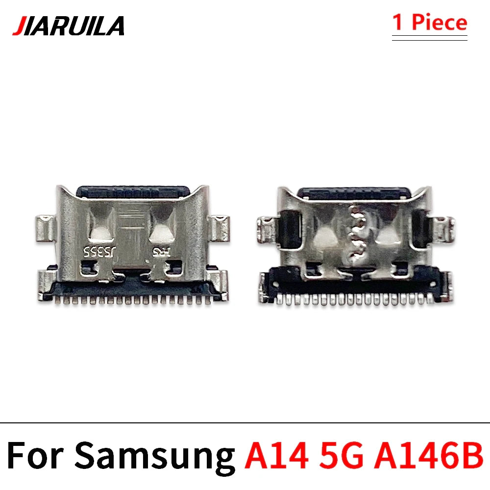 10Pcs, Micro USB socket connector charger Charging Port For Samsung A14 A04 A04s A04E A24 A34 A54 A05 A05s A13 A23 A33 A53 4G 5G Samsung phone repair parts