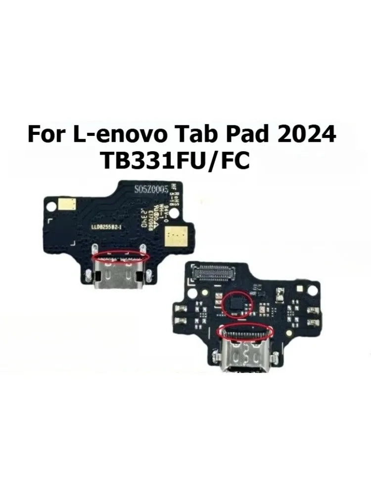 USB Charging Port Connector Plug Jack Charge Dock Board Flex Cable For Lenovo Tab Pad 2024 TB331FU/FC cable repair Lenovo tablet repair parts