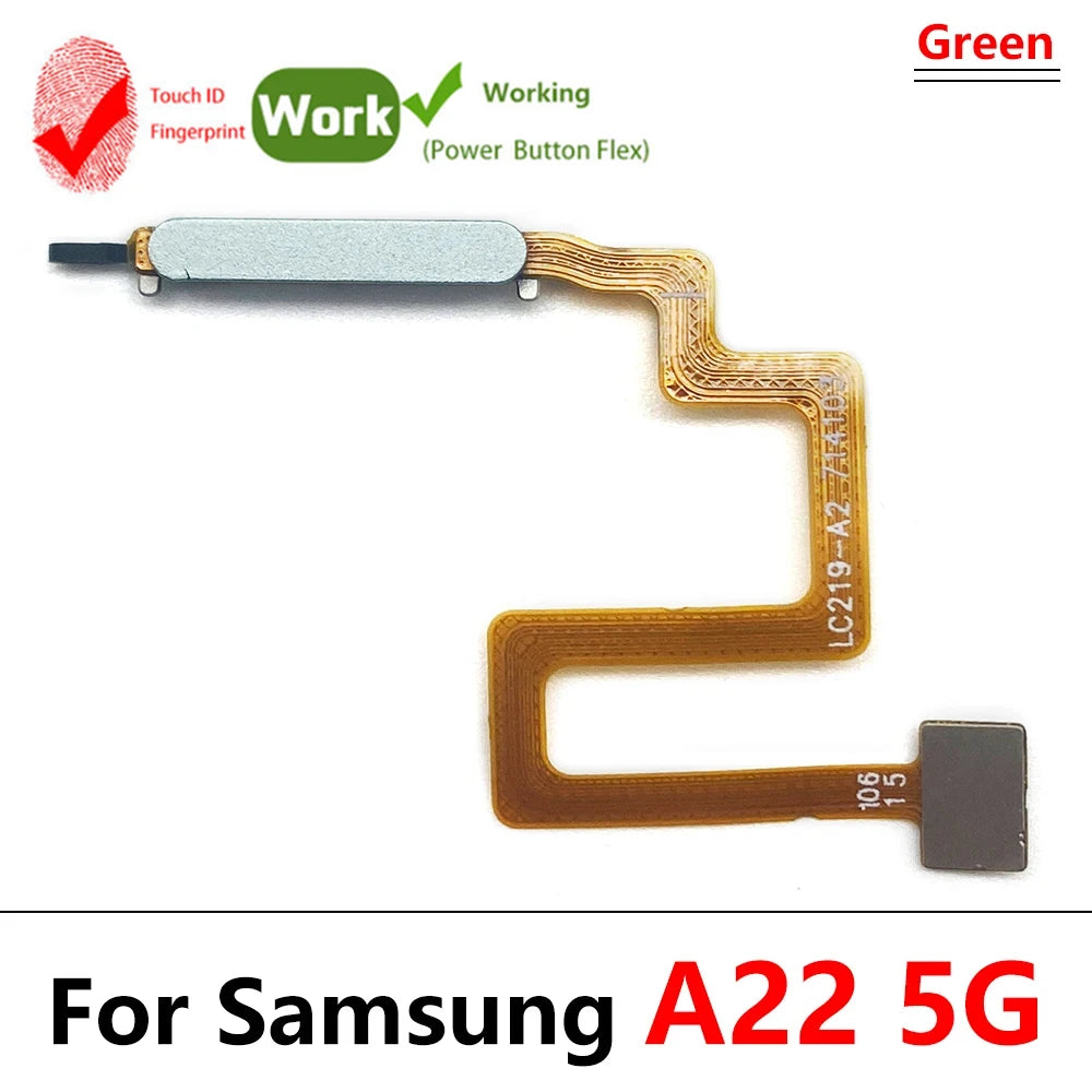 New Fingerprint For Samsung A22 A32 4G 5G ID Home Button Fingerprint Menu Return Key Recognition Sensor Flex Cable Samsung phone repair parts