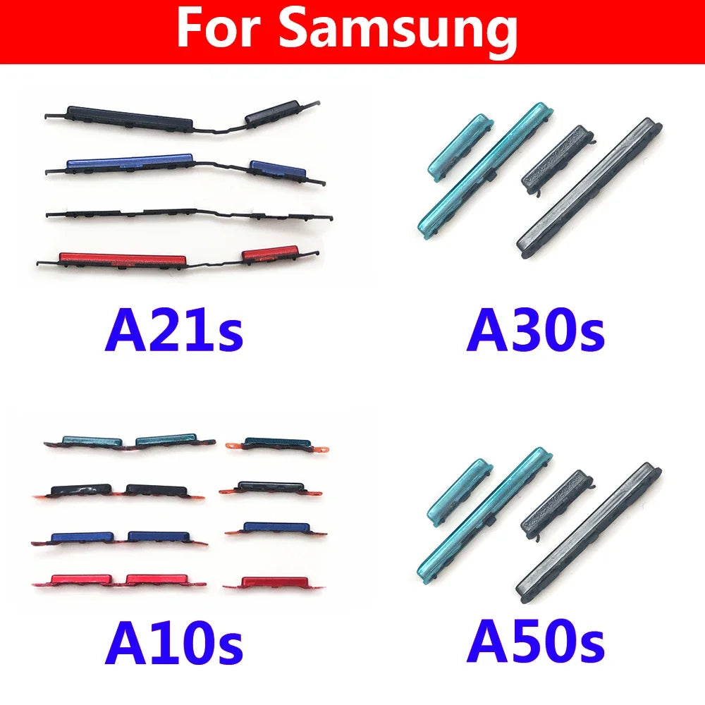 10Pcs New Power Volume Side Button Key For Samsung A10S A107F A20S A207F A21S A217F A30S A307F A50S A507F A21s Samsung phone repair parts