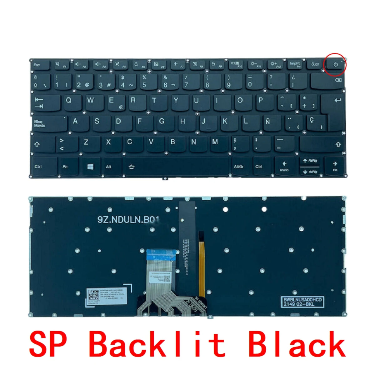 New US Russian Spanish Laptop Backlit Keyboard For Lenovo ideapad 720S-14 720S-14IKB 320s-13 320s-13ikb V530S-14 7000-13 LCM16K8 Lenovo laptop repair parts