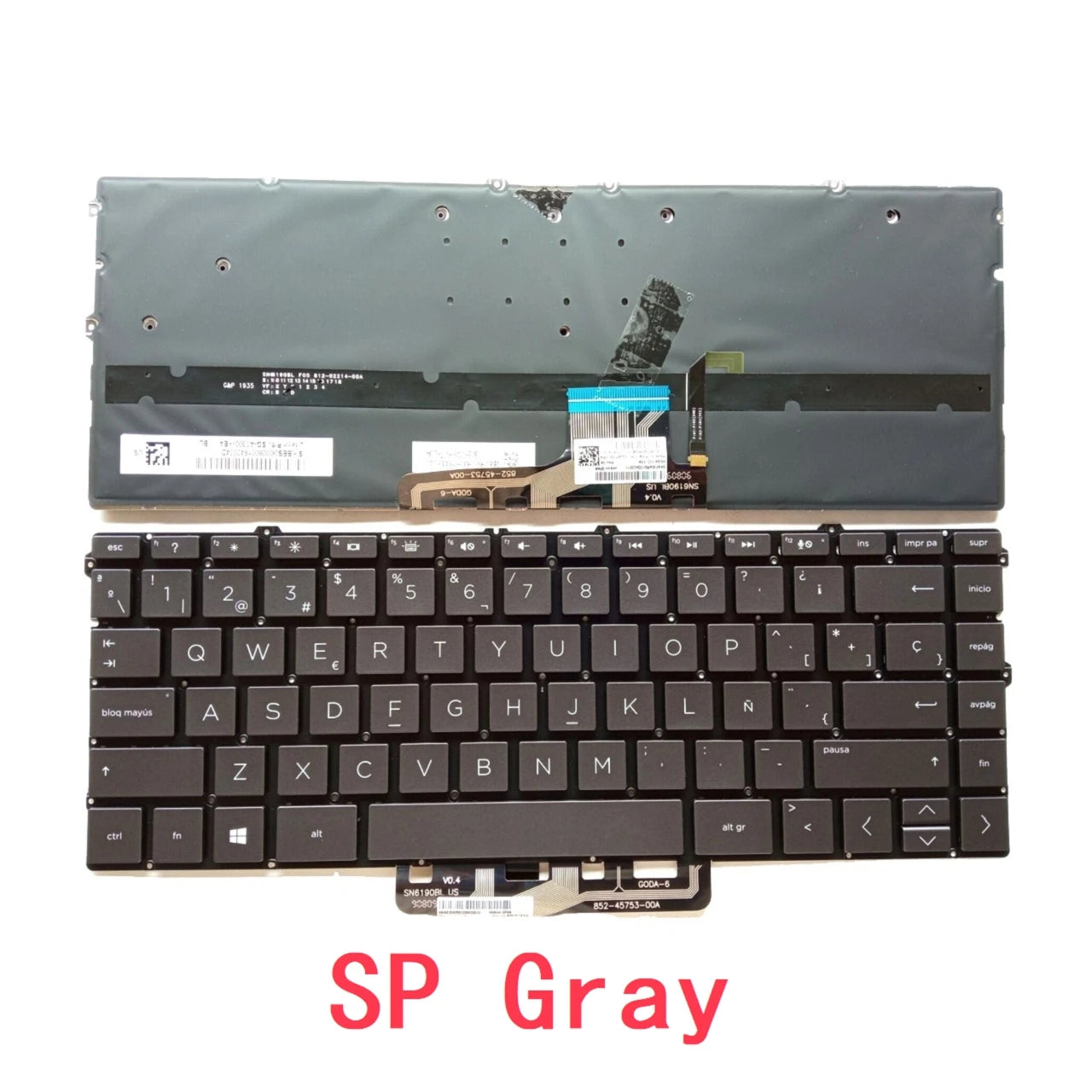 New US Spanish Laptop Backlit Keyboard For HP Spectre x360 13-AW 13-AW0003DX 13-AW0008CA 13-AW0013DX 13-AW0020NR 13-AW0023DX  HP laptop repair parts