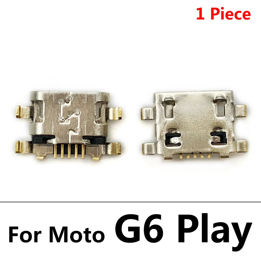 50Pcs Micro USB Connector Charging Port Jack Plug Dock For Motorola Moto G5 G5s G6 G7 G8 G9 Plus Play Power Lite Repair Parts Motorola phone repair parts