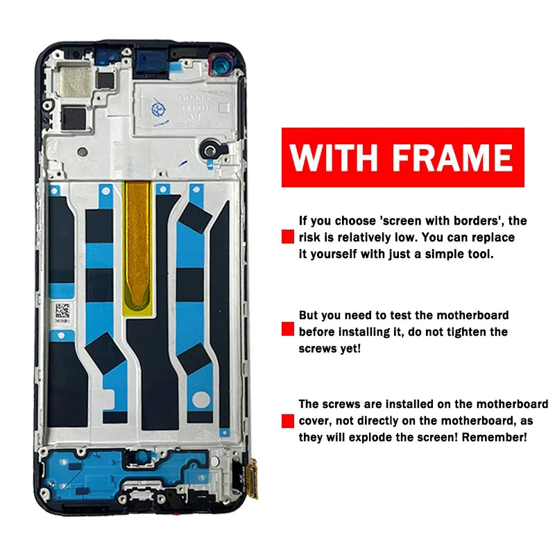 Super AMOLED For Oppo Reno6 CPH2235 LCD Display Screen Touch Panel Digitizer For Reno 6 5G CPH2251 Display Fingerprint  Oppo phone repair parts