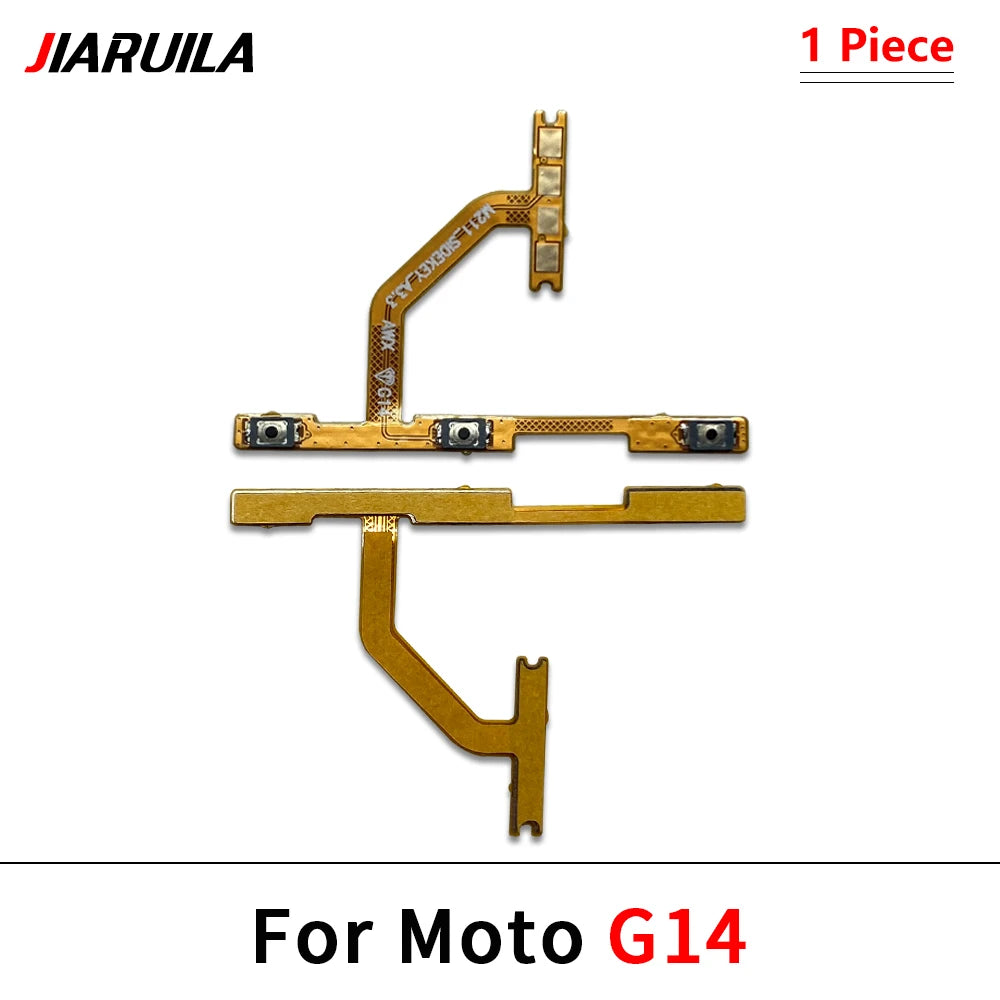 50Pcs, Power On Off Button Volume Key Button Flex Cable For Moto G22 G32 G52 G72 G82 G13 G23 G53 G73 G04 G14 G34 G54 G84 Motorola phone repair parts