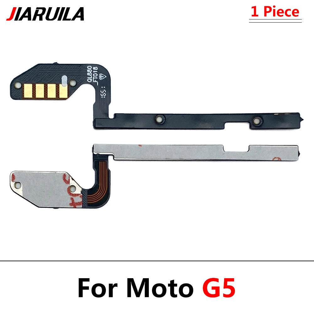 50Pcs, Volume Button Power Switch On Off Button Flex Cable For Motorola Moto G5 G6 G8 G7 G9 Plus Play Power Lite Motorola phone repair parts
