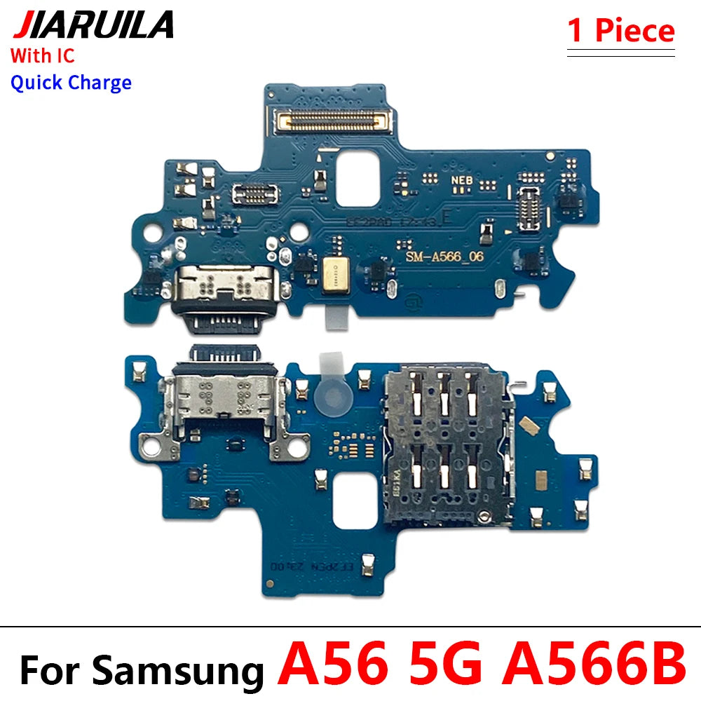 10Pcs, USB Charger Dock Connector Charging Port Microphone Flex Cable  For Samsung A06 A16 A26 A56 A07 A17 A37 A57 4G 5G Samsung phone repair parts