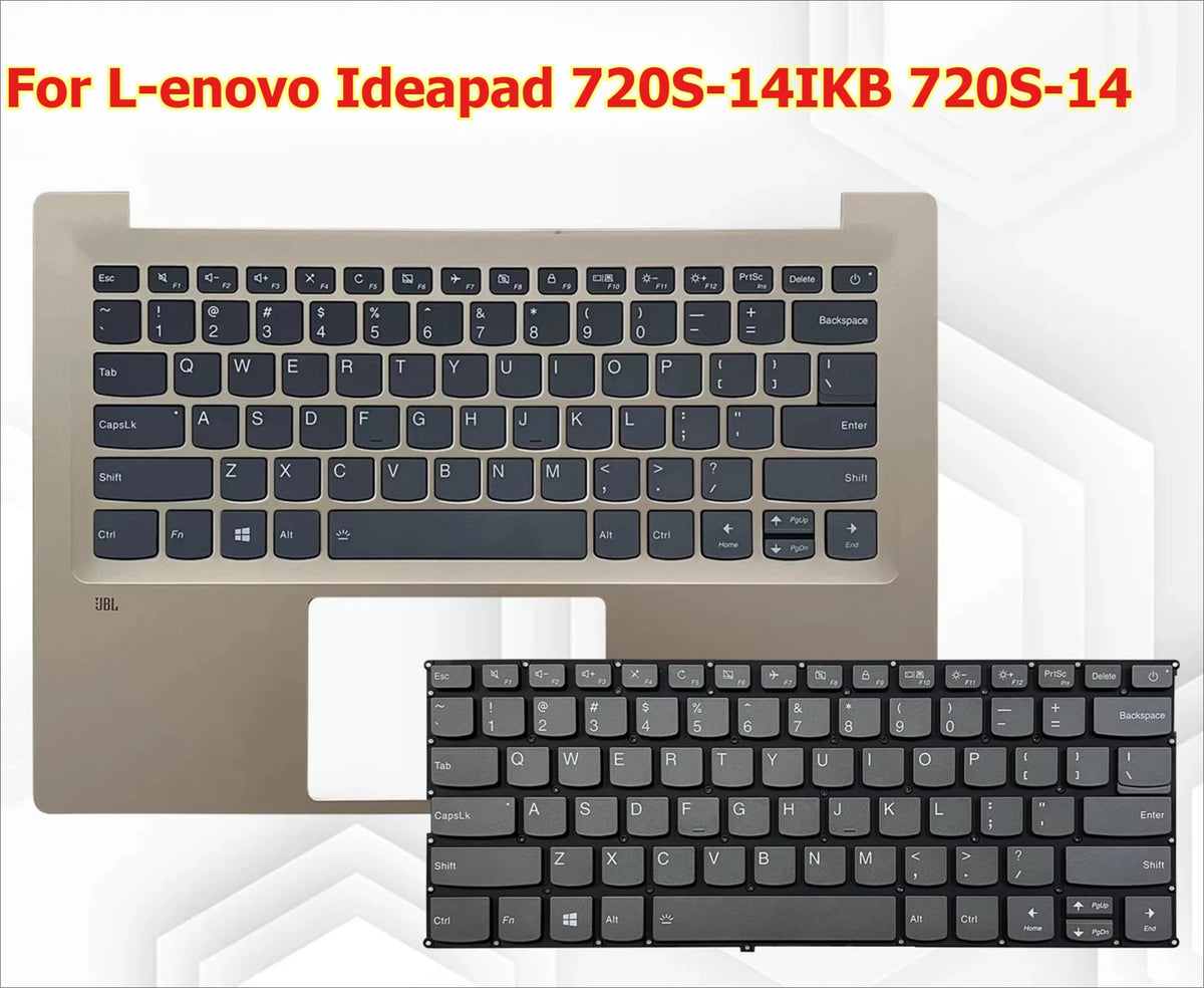 Upper case keyboard for Lenovo Ideapad 720S-14IKB 720S-14 cover topcase palmrest C shell  cover touchpad 5CB0N79704 5CB0N79710 Lenovo laptop repair parts