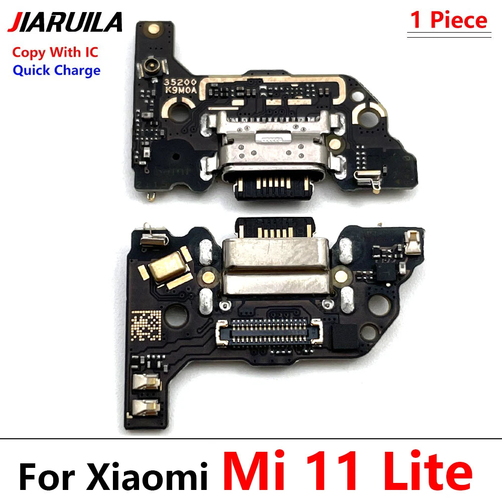 New Charger Board Flex For Xiaomi Mi 11 Mi11 Lite 4G / 5G m2101k9ag USB Port Connector Dock Charging Board Flex Cable Xiaomi  Xiao mi phone repair parts