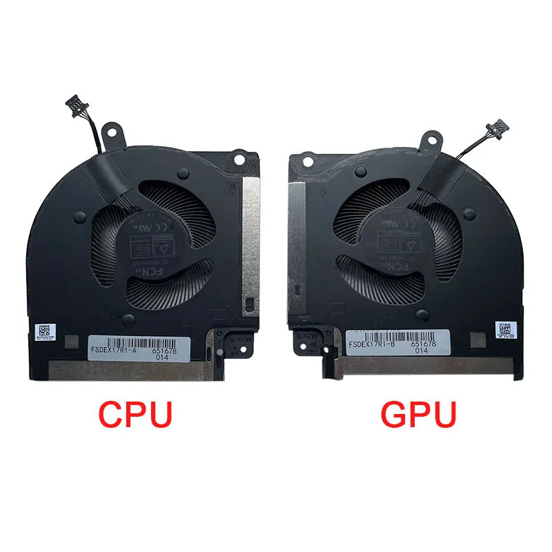New Laptop CPU CPU Cooling Fan For DELL Alienware x14/X14 R1 P150G002 X17 R1 X17 R2 0X63JW 09DNWT 0HD5CJ 0XVCHN 0198CH 05PF30  Dell Laptop repair parts