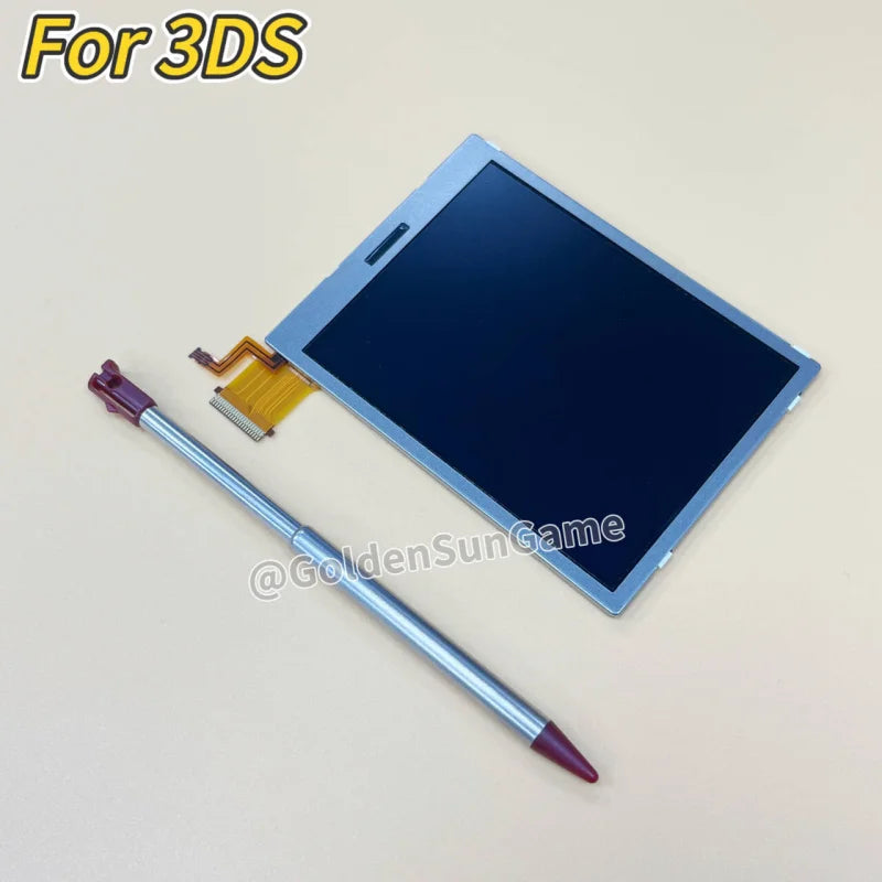 Replacement Display LCD Screen for 3DS Game Console Bottom Lcd Screen with touch Stylus Pen for Old 3DS bottom Repair  Game console repair parts