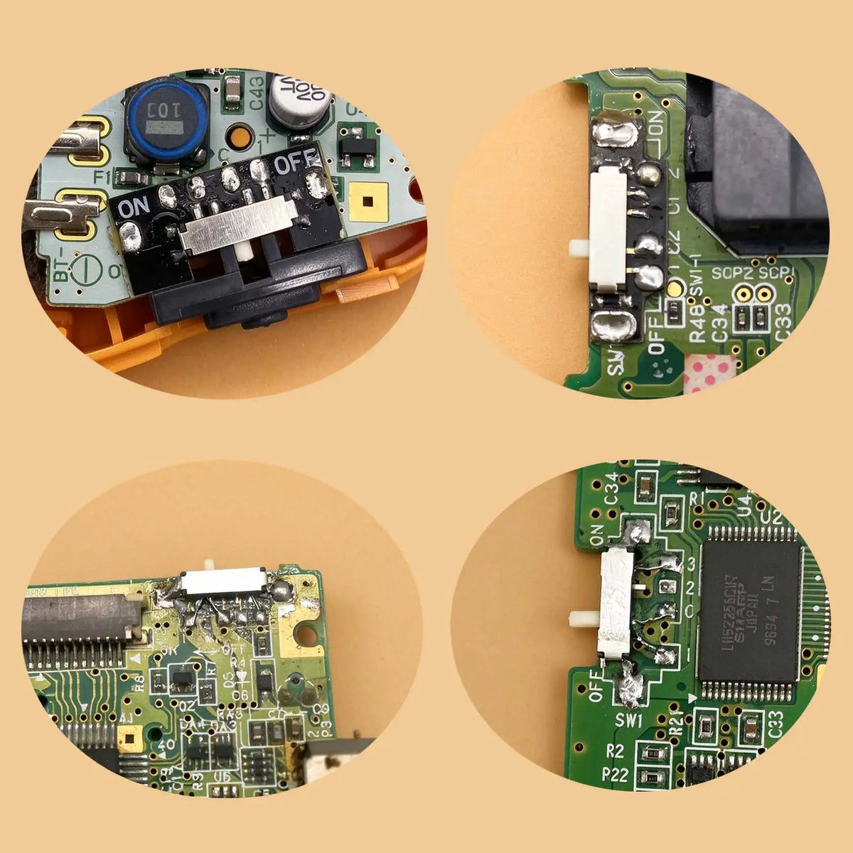 For Gameboy Advance GBA GBASP Gameboy Color Pocket GBC/GBP V3 Version Game Console Power Switch ON OFF Button Replacement Parts Game console repair parts