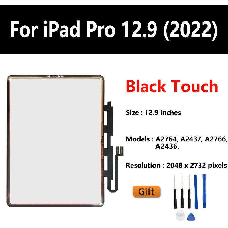 For Apple iPad Pro 12.9 (2022) Touch Screen Digitizer Panel & LCD Display Assembly Replacement For iPad A2764/A2437/A2766/A2436  iPad repair parts