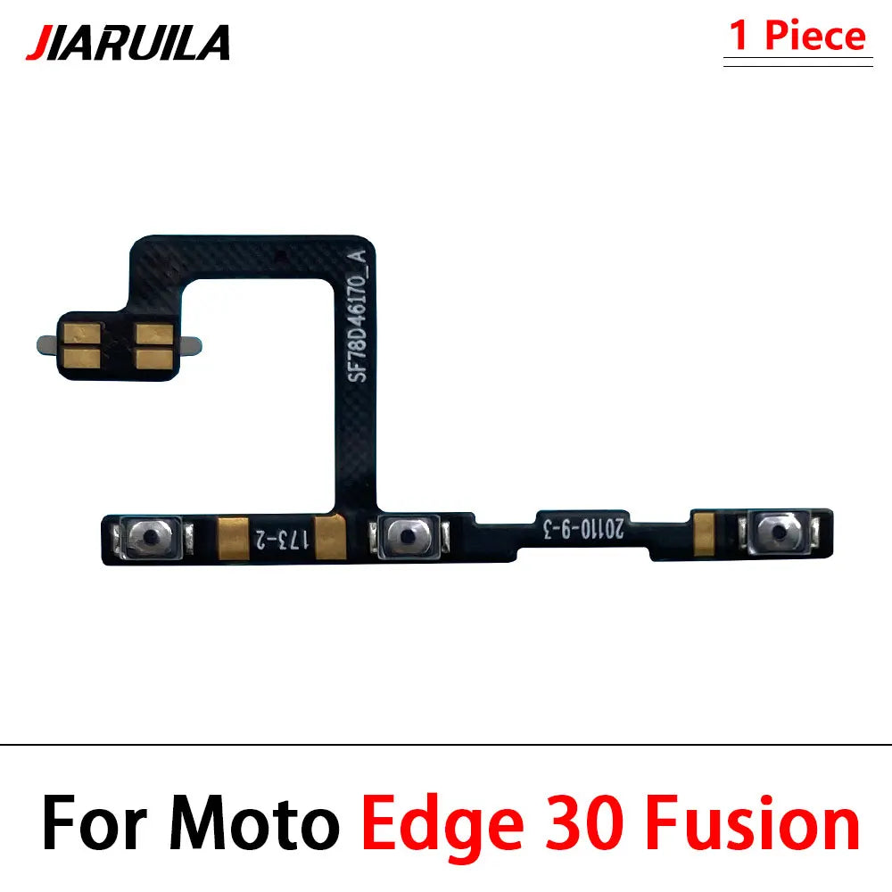 10Pcs/Lot, Power on off Volume Key Button Flex Cable For Motorola For Moto Edge 20 30 Pro Lite 30 40 50 Neo Ultra Fusion Plus Motorola phone repair parts