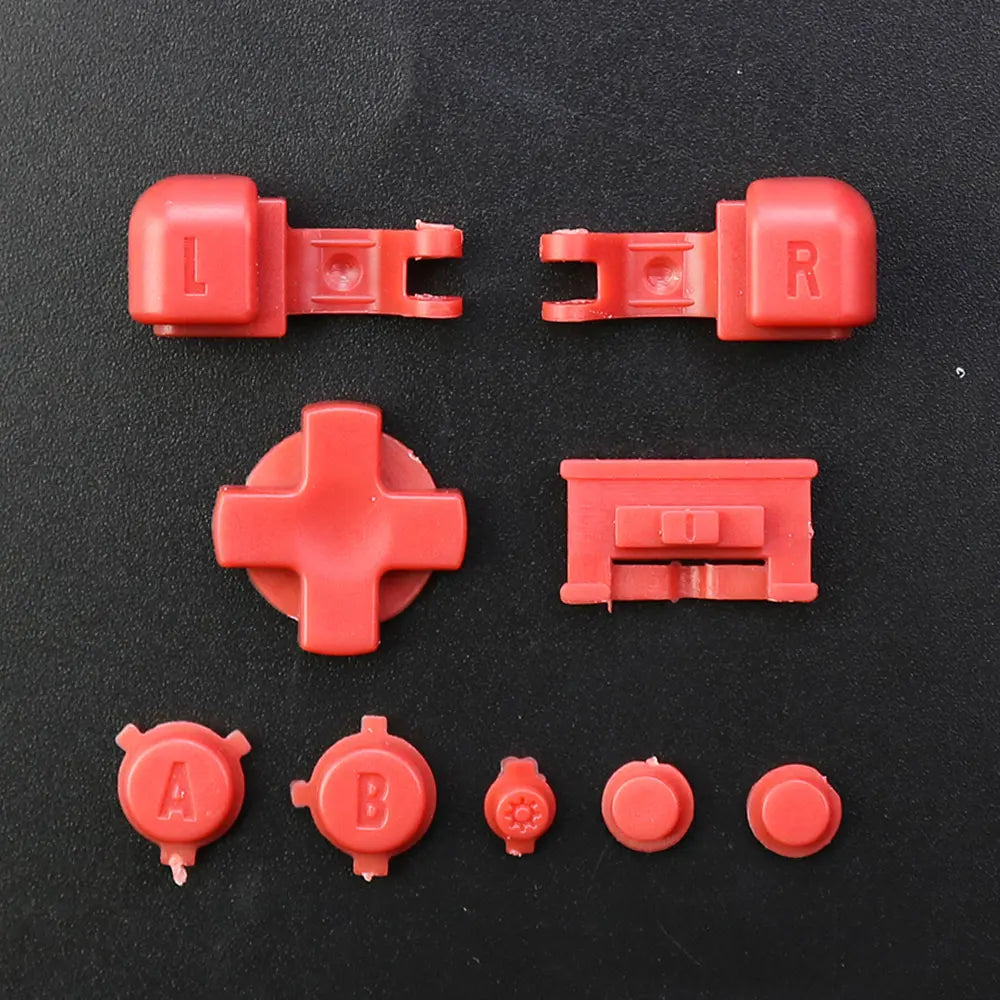 For GameBoy Advance SP Full Set Buttons For GBA SP A B L R D-Pad Select Start Power On Off Volume Key Replacement  ﻿ Game console repair parts
