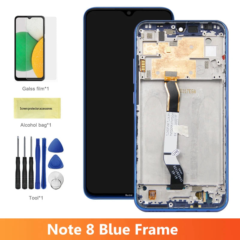 Screen for Xiaomi Redmi Note 8 Pro M1906G7I Lcd Display Digital Touch Screen with Frame for Xiaomi Redmi Note 8 Replacement Xiaomi phone repair parts