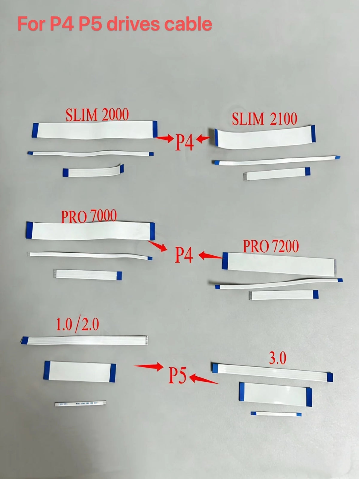 1SET Host Optical Drive Flat Flexible Ribbon Laser Lens Flex Cable For PS4 Slim Pro 490A 496A 860A 2000 2100 7000 7006B 7200 Game console repair parts