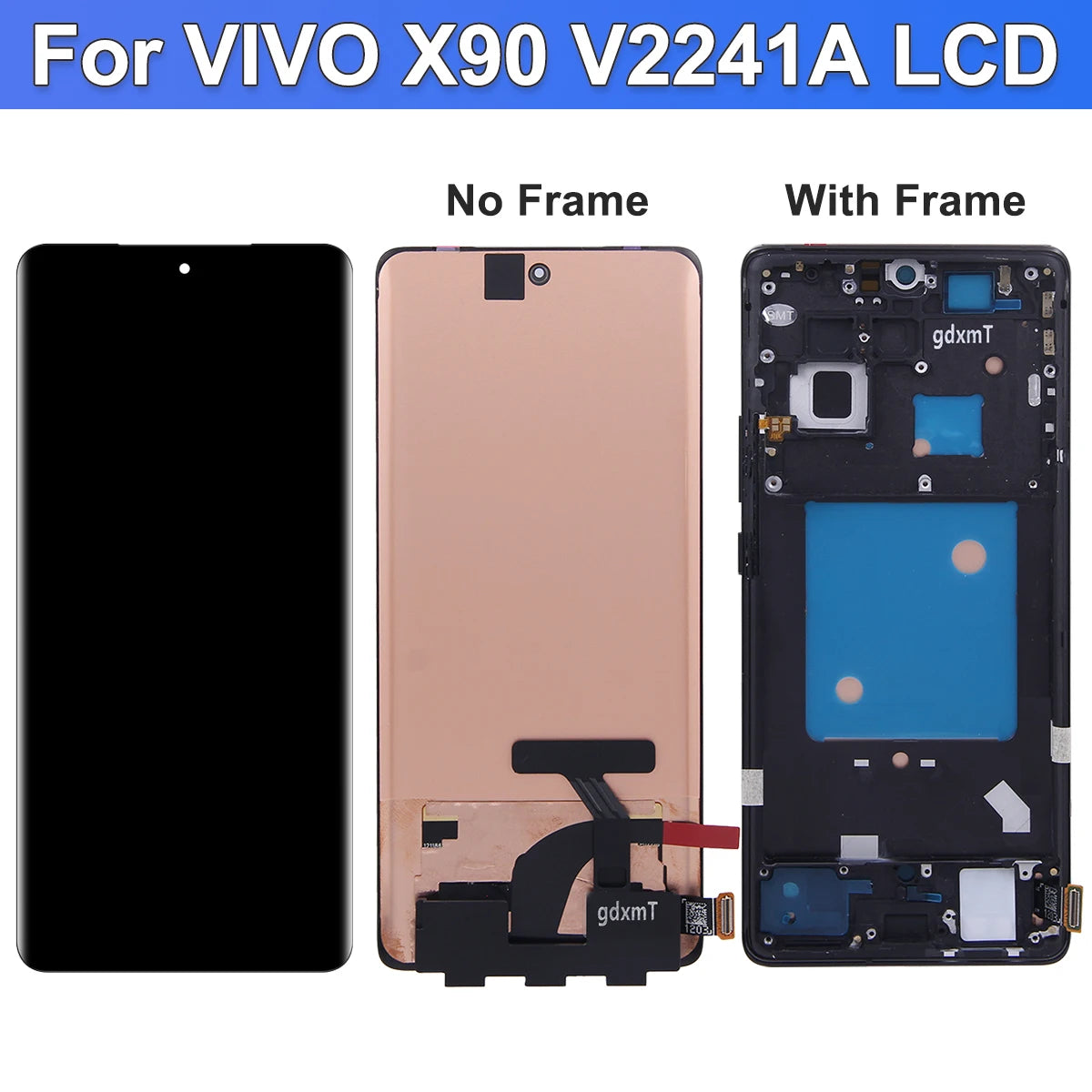 6.78" AMOLED For VIVO X90 LCD Touch Screen For VIVO X90S X90 Pro LCD Display Touch Screen Digitizer Replacement Parts Tested Vivo phone repair parts