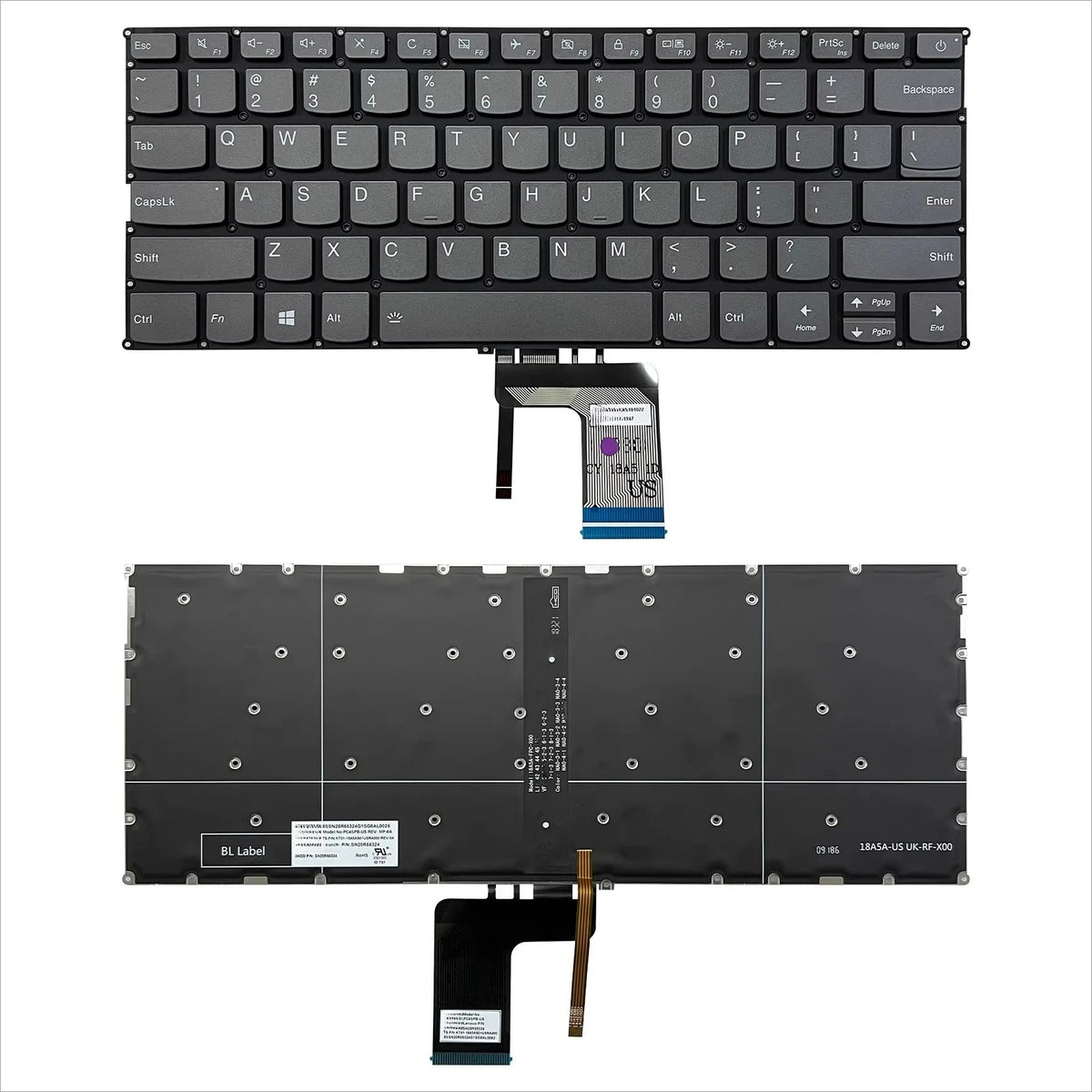 Upper case keyboard for Lenovo Ideapad 720S-14IKB 720S-14 cover topcase palmrest C shell  cover touchpad 5CB0N79704 5CB0N79710 Lenovo laptop repair parts