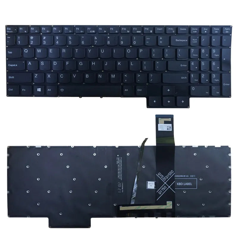 Upper case keyboard for Legion R9000P Y9000P 2021 Legion 5 Pro 16ACH6 C shell cover Keyboard topcase palmrest touchpad Lenovo laptop repair parts