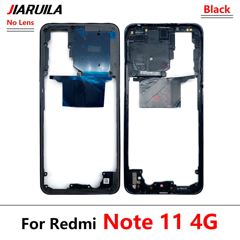 10Pcs, New For Xiaomi Redmi Note 11 4G / Note 11s / Note 11 Pro 5G Housing Middle Frame Bezel Middle Plate Cover  Xiaomi  Xiao mi phone repair parts