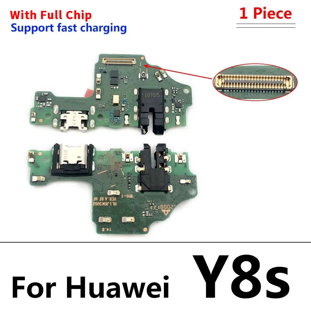 Dock Connector USB Charger Charging Port Board Flex Cable For Huawei Y5 Y6 Y7 Y9 Prime 2017 2018 2019 Y6s Y6P Y7P Y8s Y8P Y9s Huawei phone repair parts