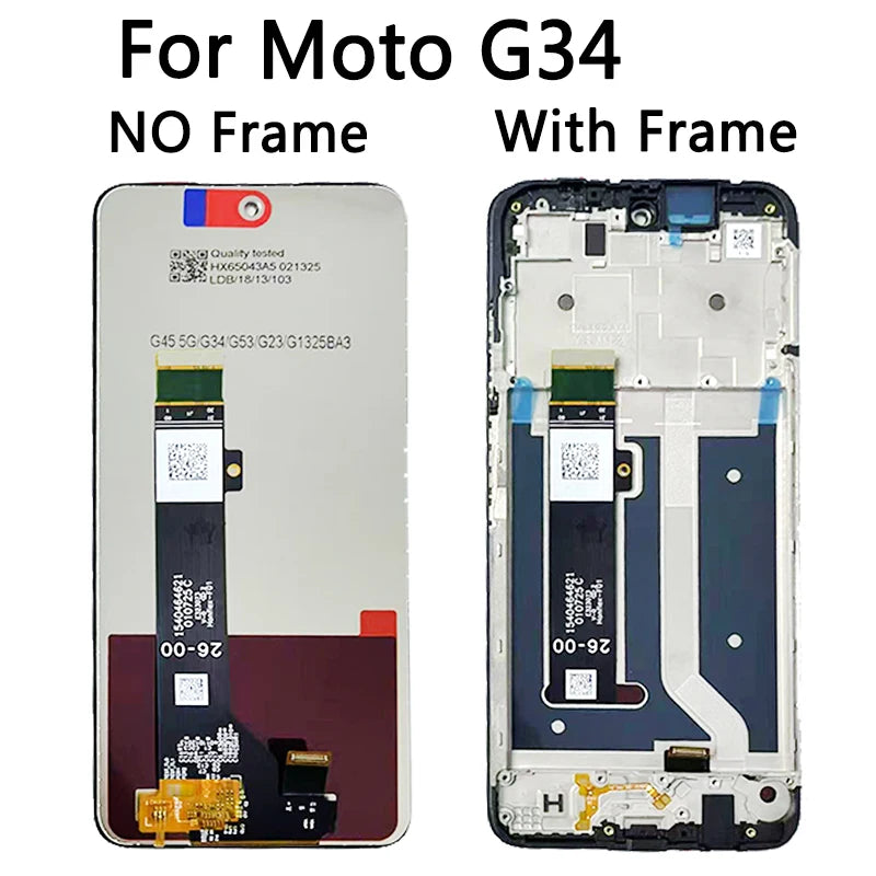 OEM LCD For Motorola Moto G04 G14 G24 G34 G54 G84 X XT2421-2 XT2423-1 XT2363-2 XT2343-1 XT2347 PAYF0010IN Display Touch Screen Motorola phone repair parts