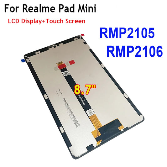 New 8.7" LCD For Realme Pad Mini RMP2105 RMP2106 LCD Digitizer Touch Screen With Lcd Display Realme Tablet repair parts